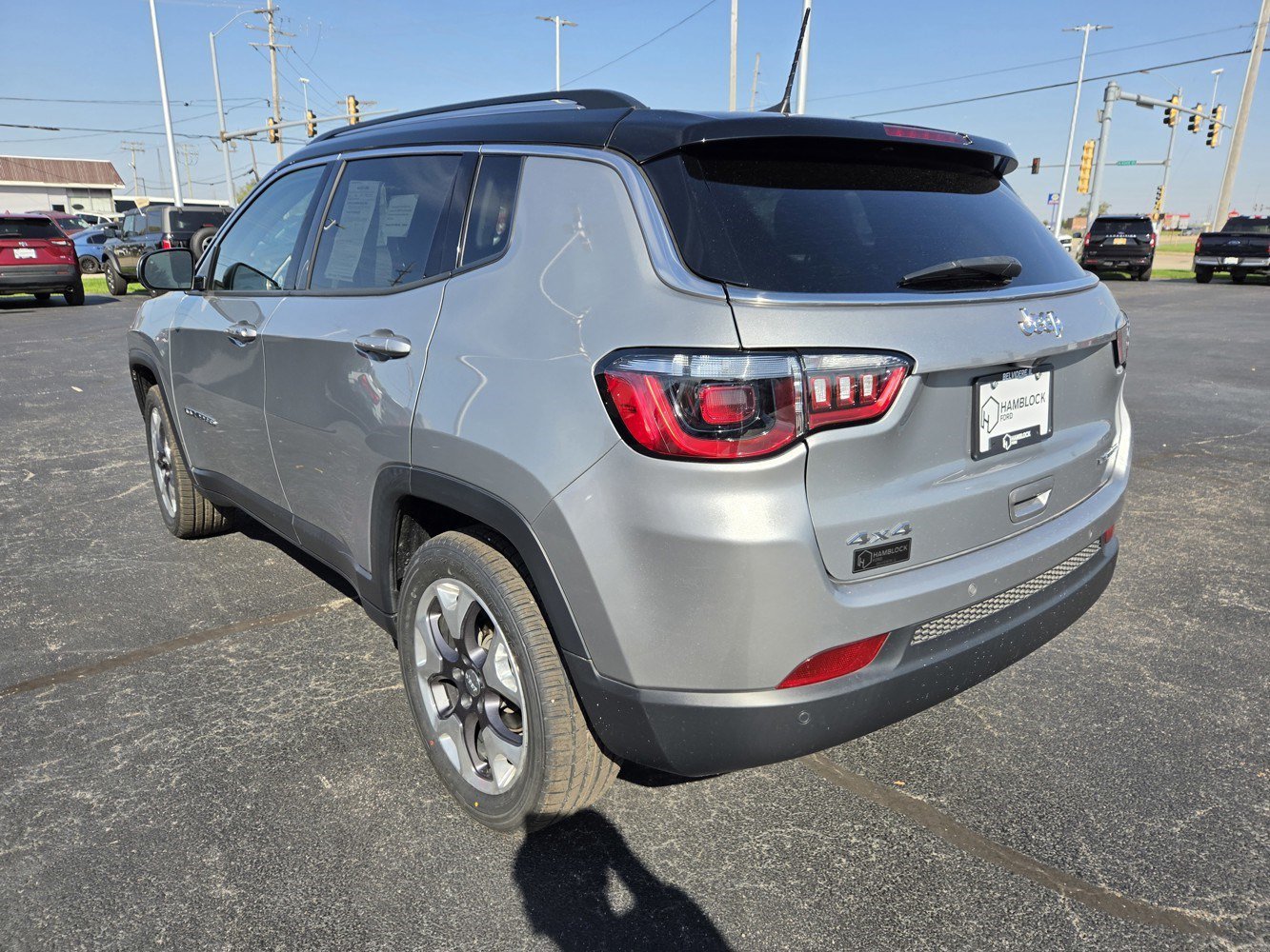 Used 2021 Billet Silver Metallic Clearcoat Jeep Limited image 7