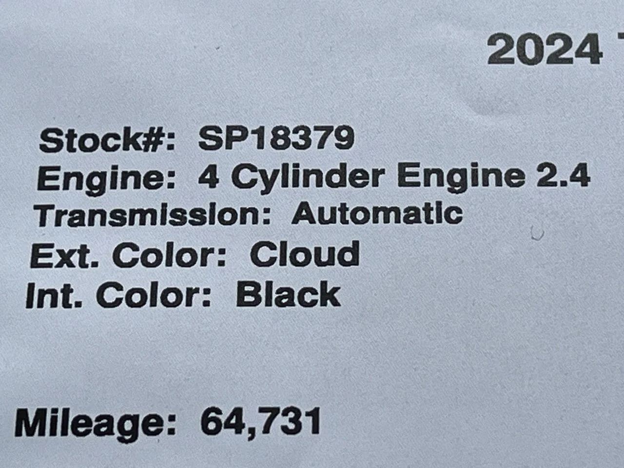 Used 2024 Storm Cloud Toyota XLE image 30