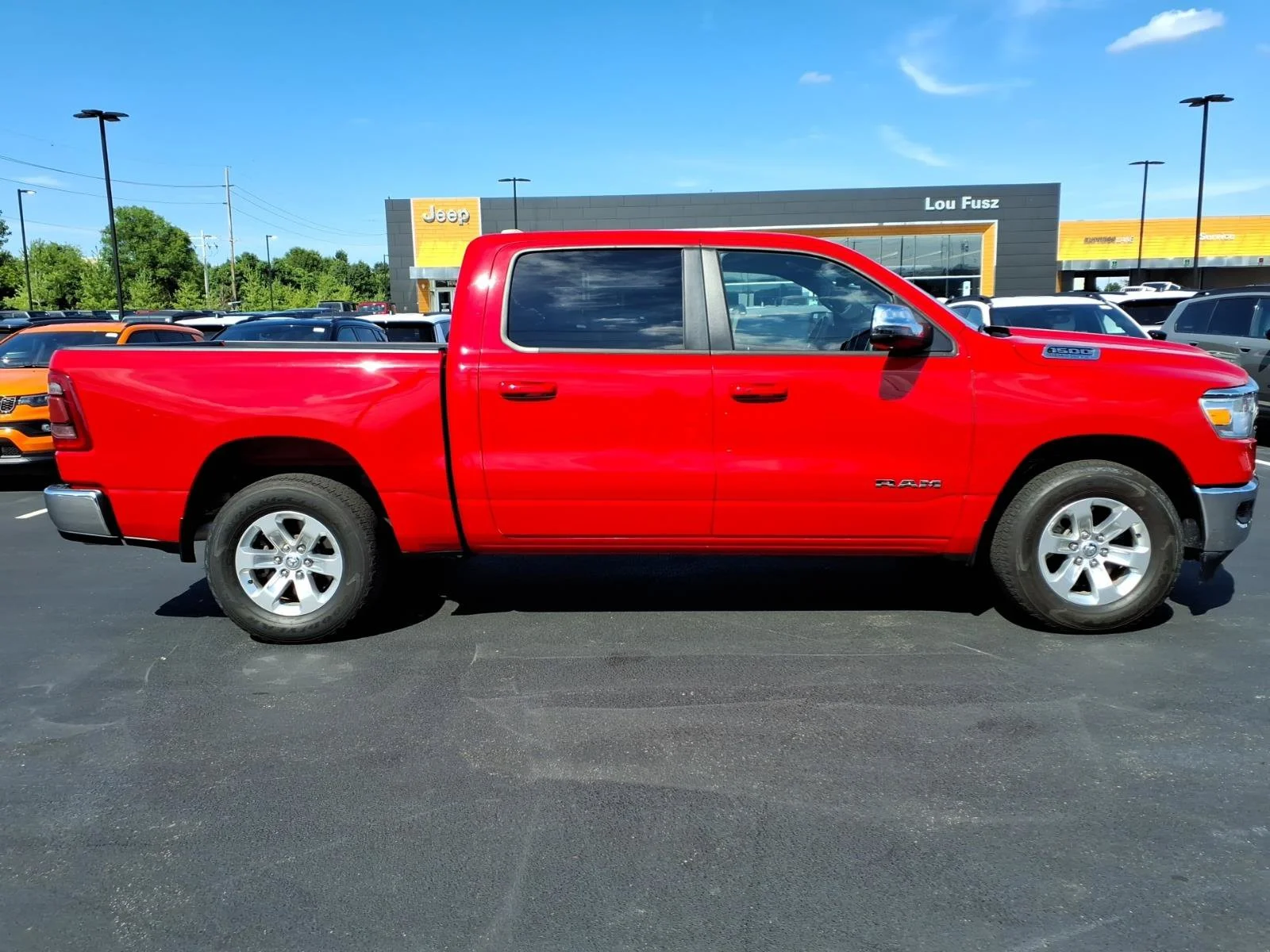 Used 2024 Flame Red Clearcoat Ram Laramie image 28