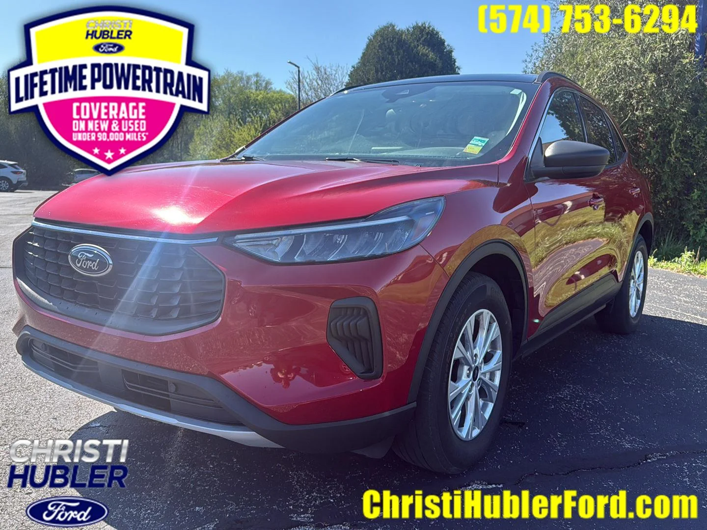 Used 2023 Rapid Red Metallic Tinted Clearcoat Ford Active image 1