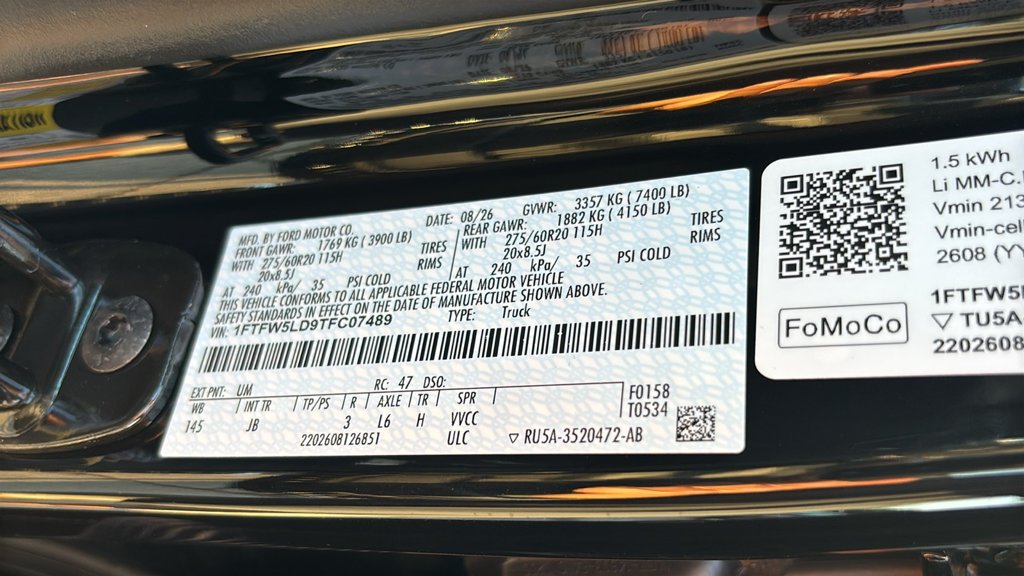 New 2026 Agate Black Metallic Ford Lariat image 33