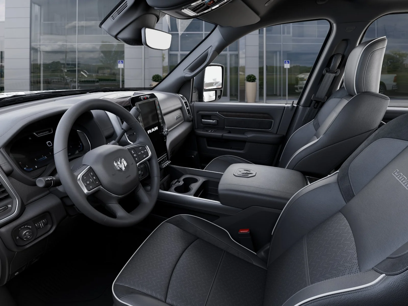 New 2026 Diamond Black Crystal Pearl-Coat Exterior Paint RAM Laramie image 48
