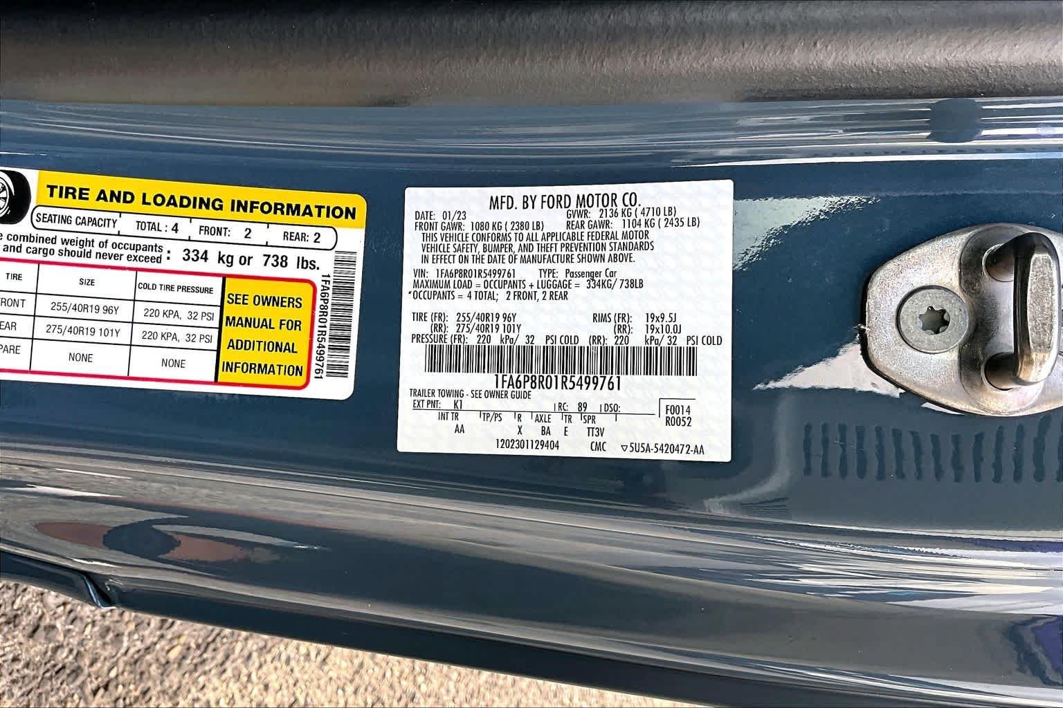 Used 2024 Vapor Blue Metallic Ford Dark Horse image 38