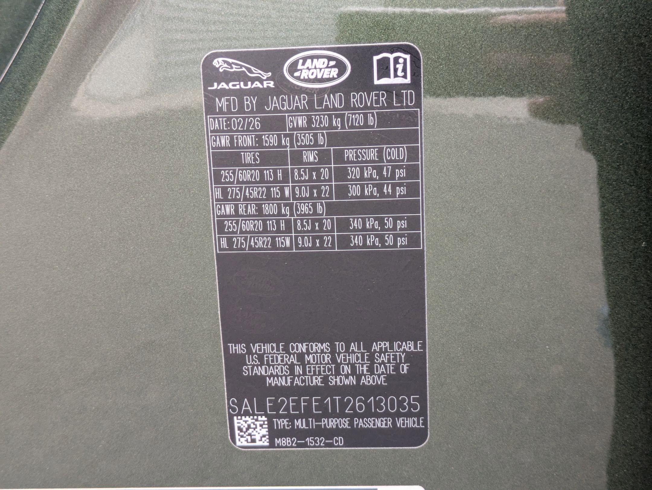New 2026 Woolstone Green Land Rover P500 X-Dynamic SE image 34