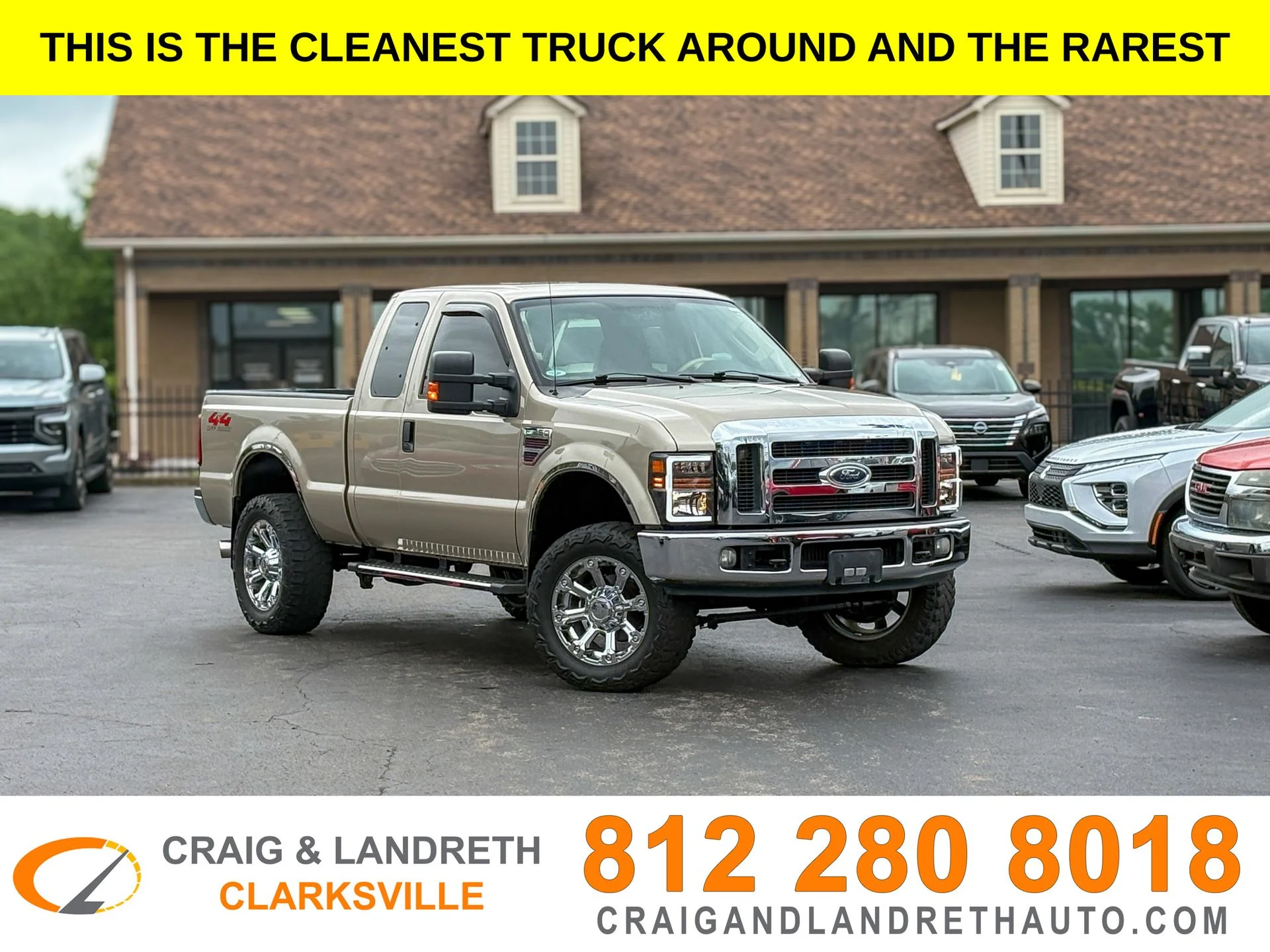 Used 2008 Gold Ford Lariat image 1
