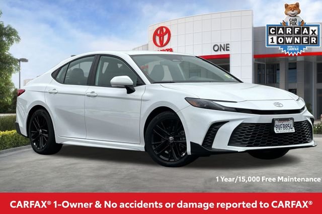 Certified Used 2025 White Toyota SE image 2