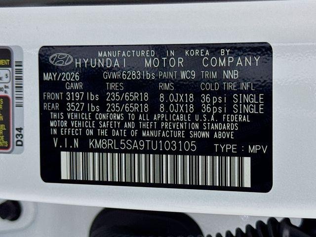 New 2026 White Hyundai Blue SEL 7P image 49