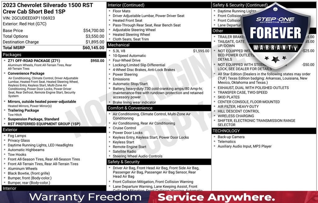 Used 2023 Red Chevrolet RST image 41