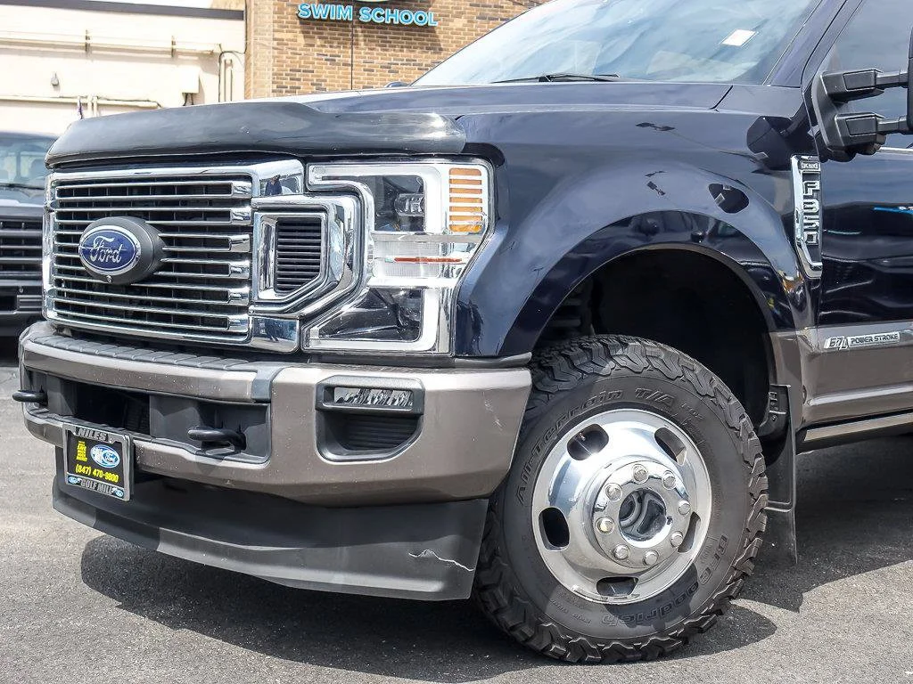 Used 2021 Antimatter Blue Metallic Ford King Ranch image 2