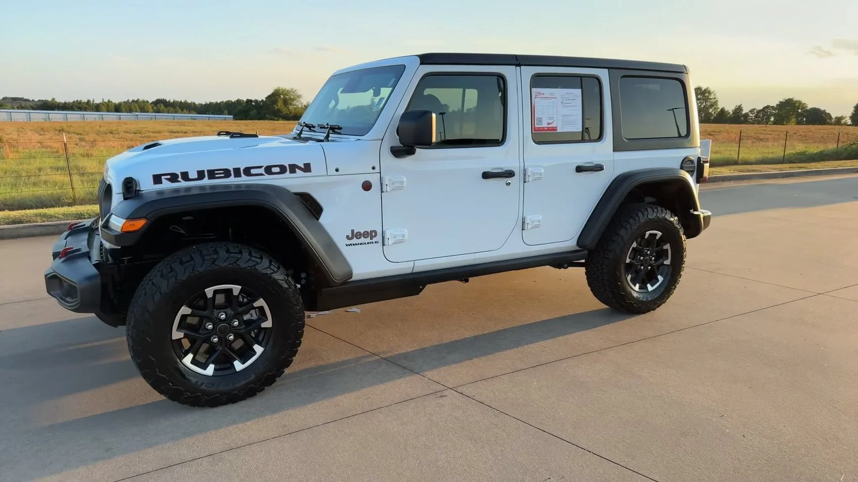 Used 2026 Bright White Clearcoat Jeep Rubicon image 4