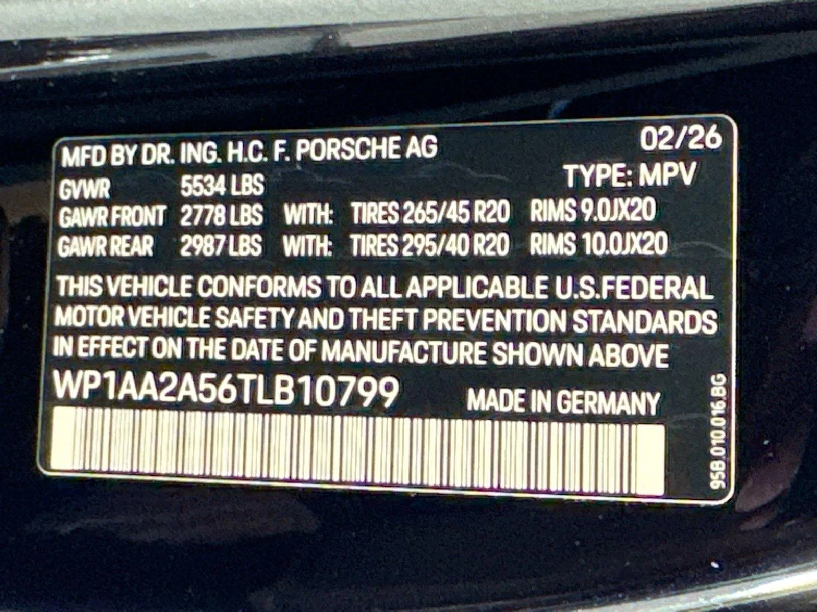 New 2026 Jet Black Metallic Porsche  image 26