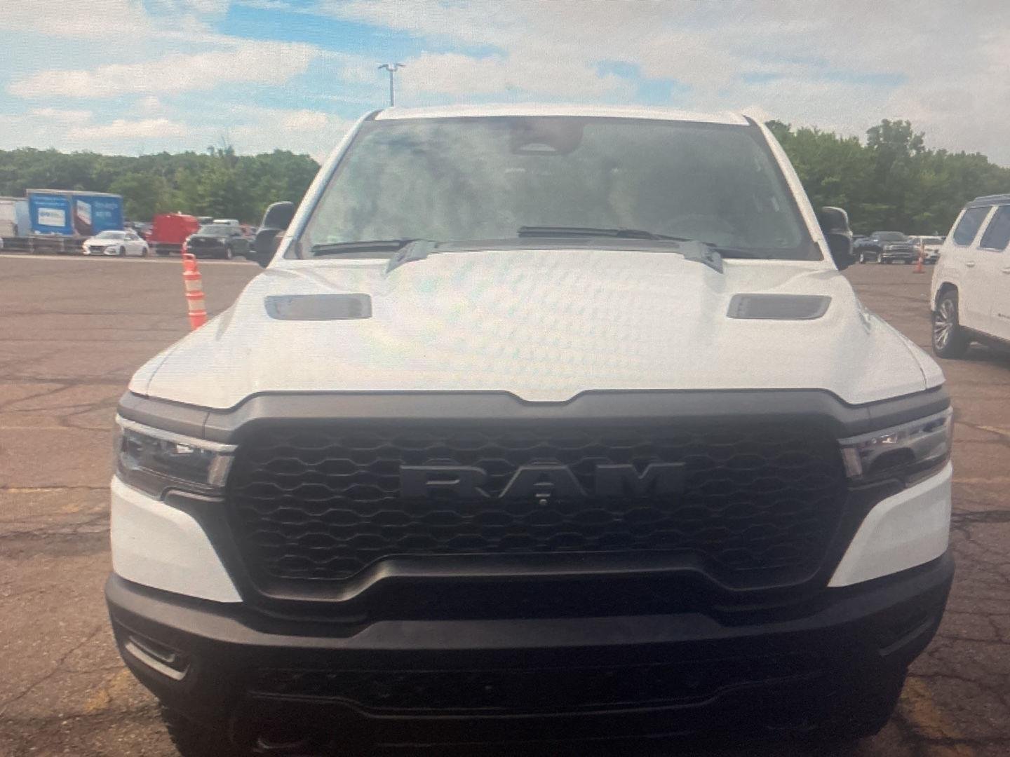 Used 2025 Bright White Clearcoat Ram Rebel image 3