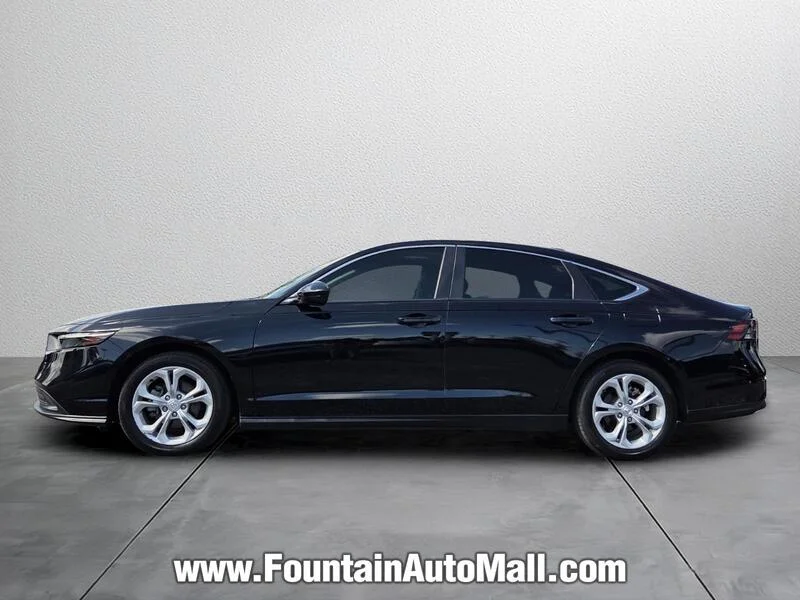 Used 2024 Crystal Black Pearl Honda LX CVT image 2