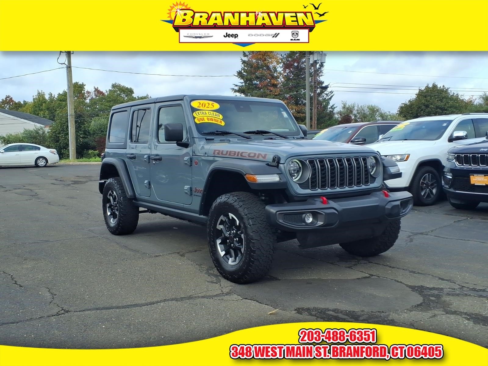 Certified Used 2025 Gray Jeep Rubicon image 1