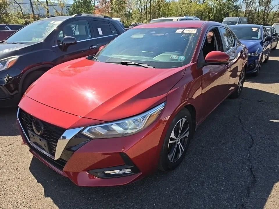 Used 2021 Red Nissan SV image 2