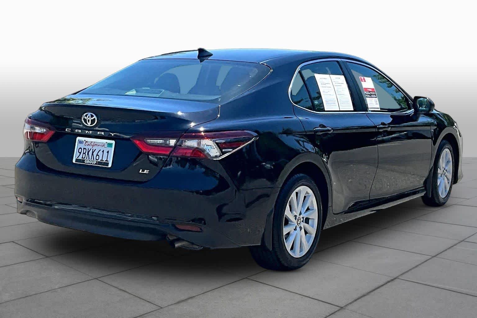Certified Used 2022 Midnight Black Metallic Toyota LE image 12