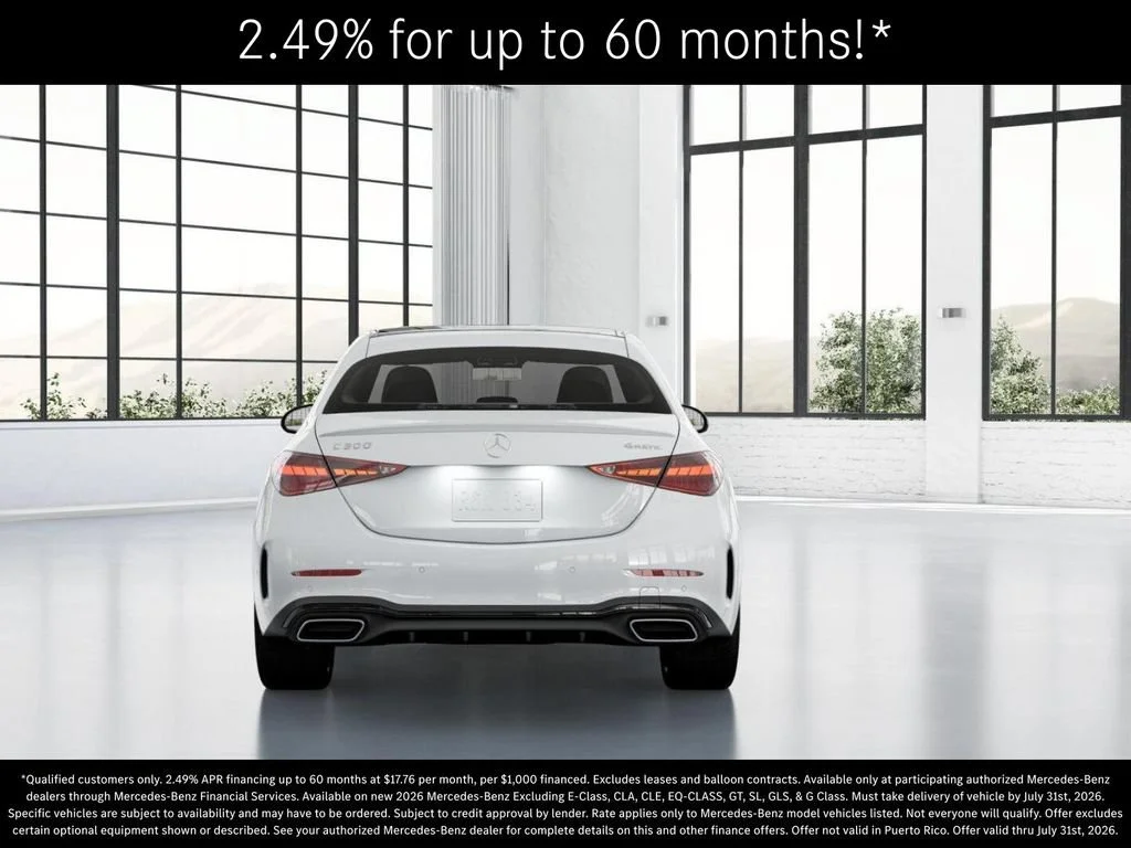 New 2026 Polar White Mercedes-Benz C 300 image 67