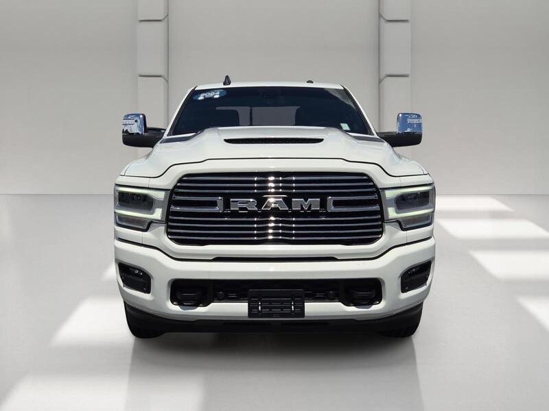 Used 2024 Pearl White RAM LARAMIE 4X4 CREW CAB 6