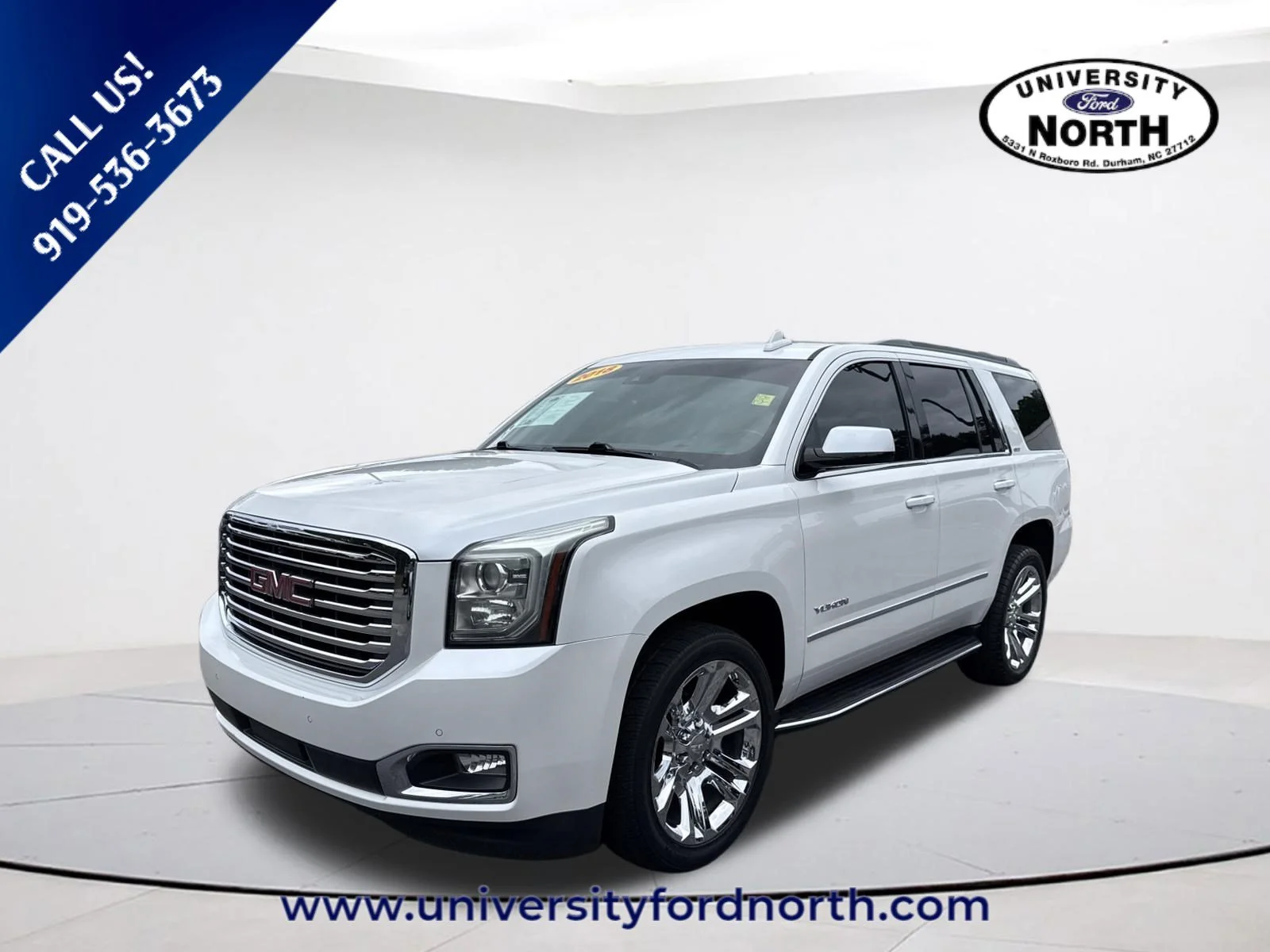 Used 2018 White Frost Tricoat GMC SLT image 3