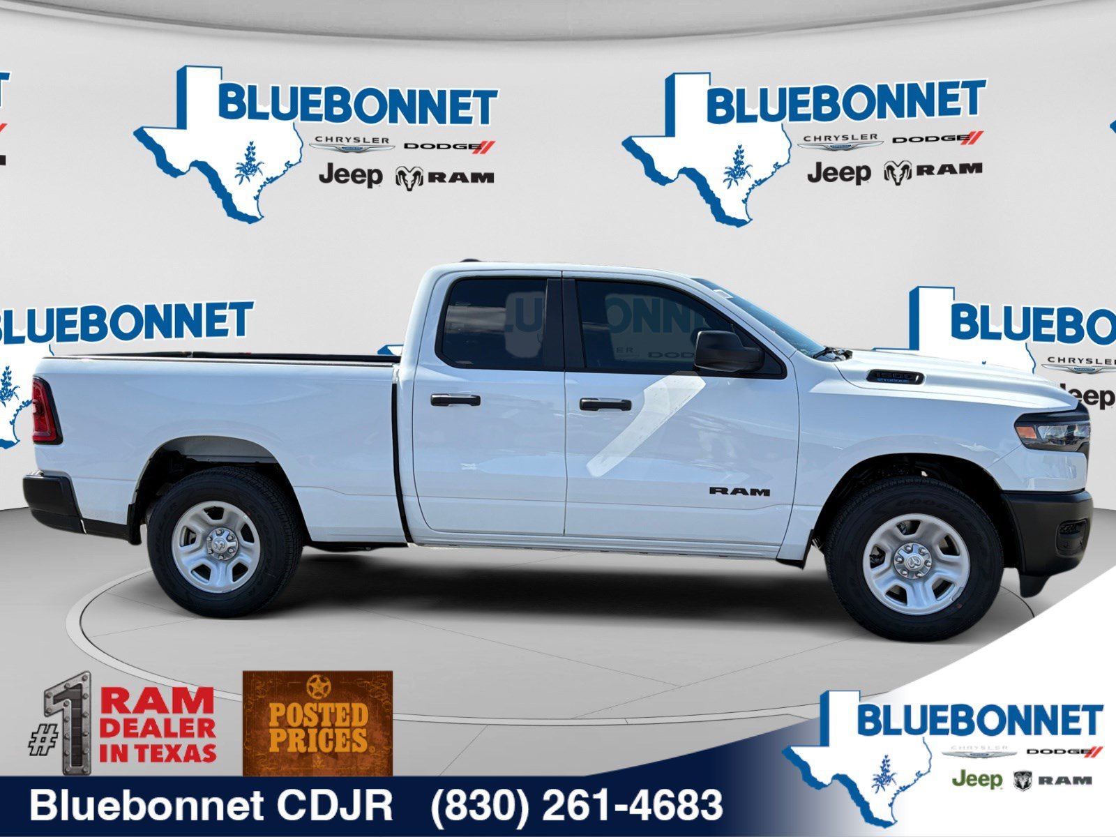 New 2026 Bright White Clear-Coat Exterior Paint RAM Tradesman image 4