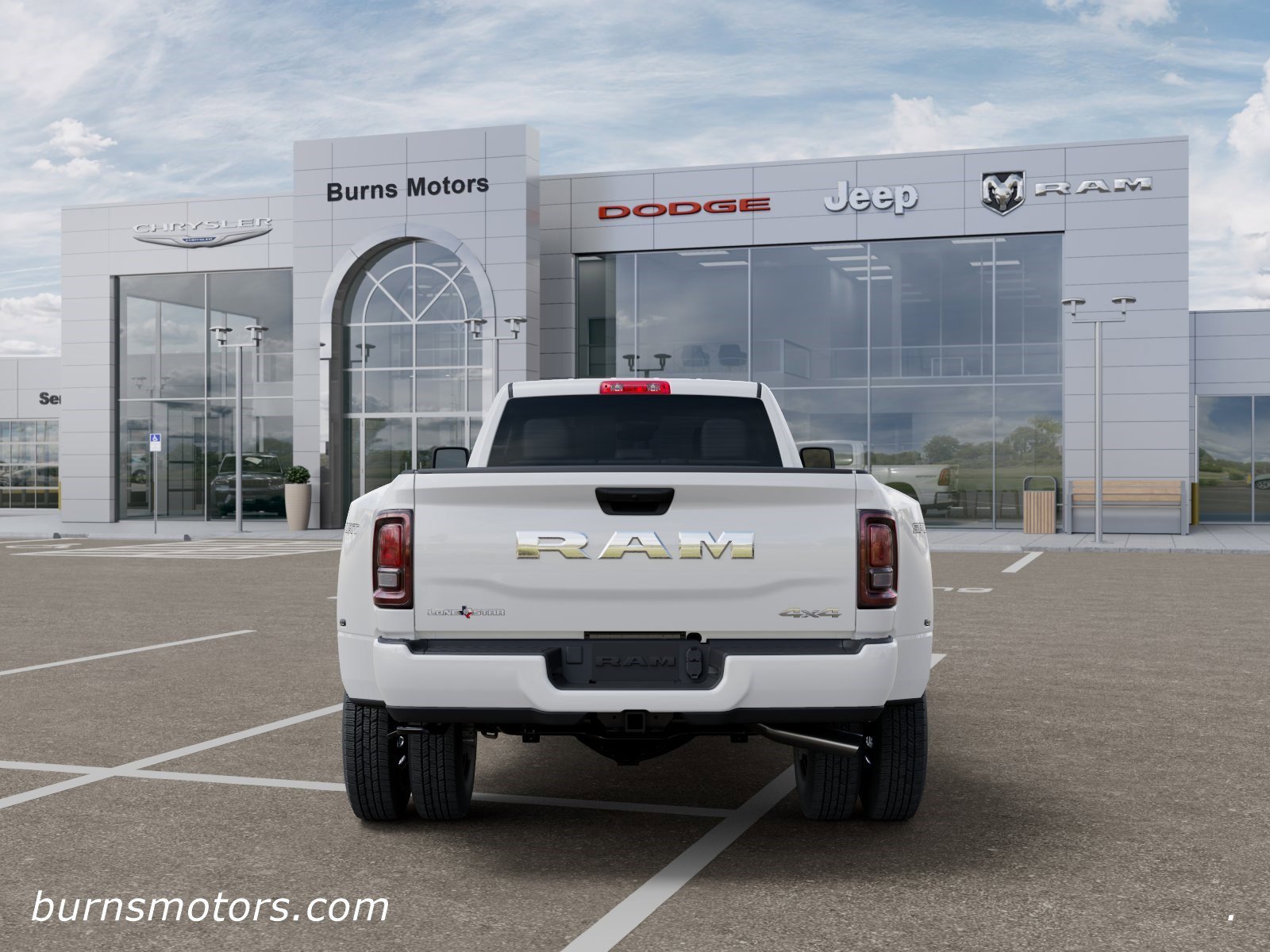 New 2026 Bright White Clear-Coat Exterior Paint RAM Lone Star Dually image 7