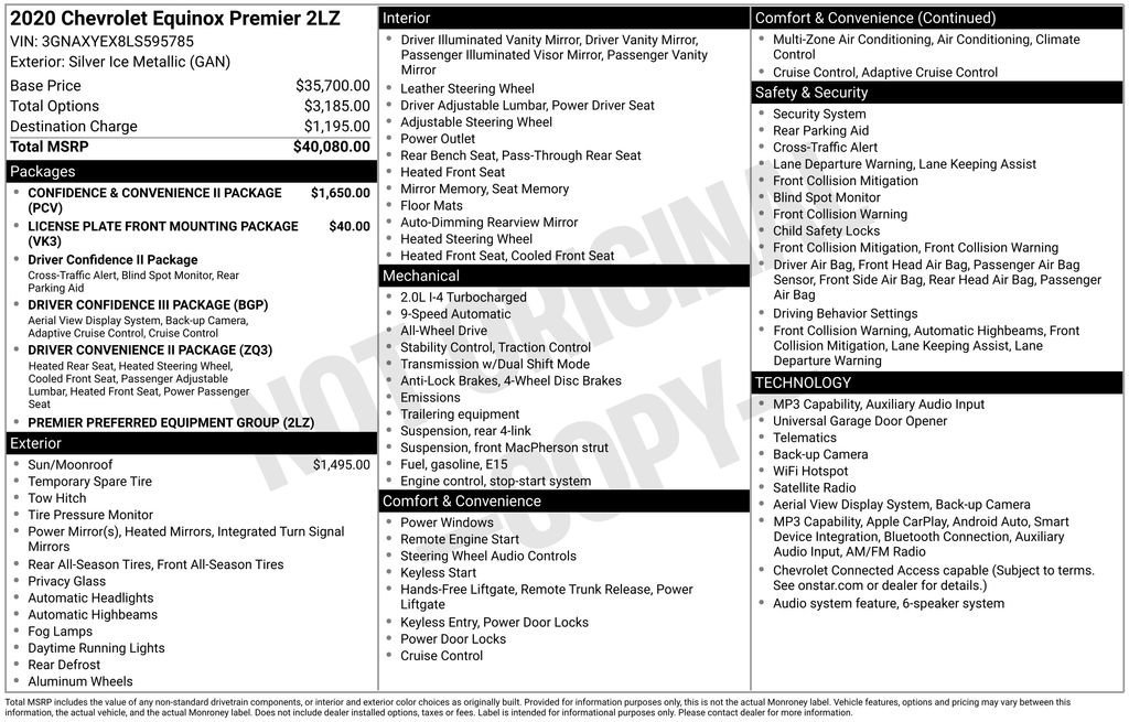 2020 Chevrolet Equinox Premier