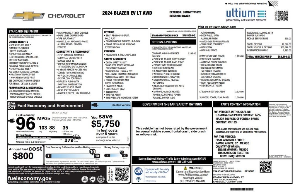 Certified Used 2024 White Chevrolet LT image 4