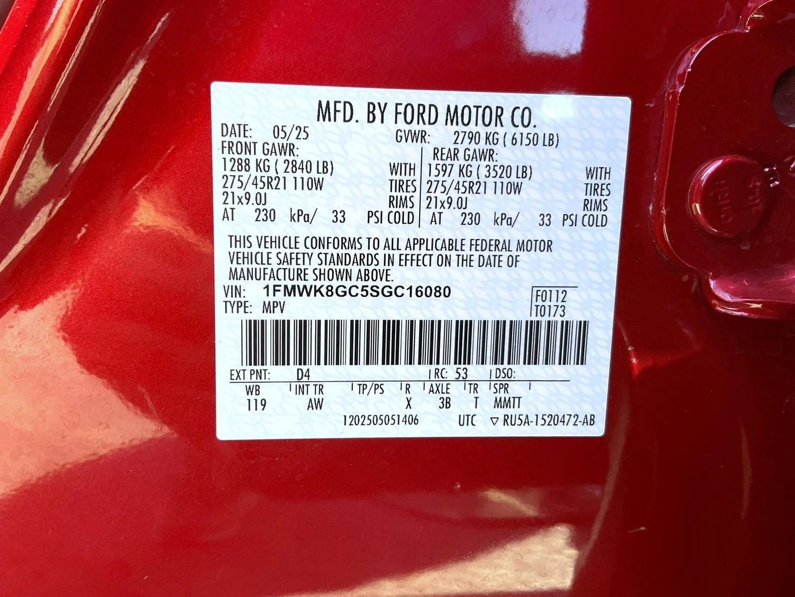 Used 2025 Red Ford ST image 26