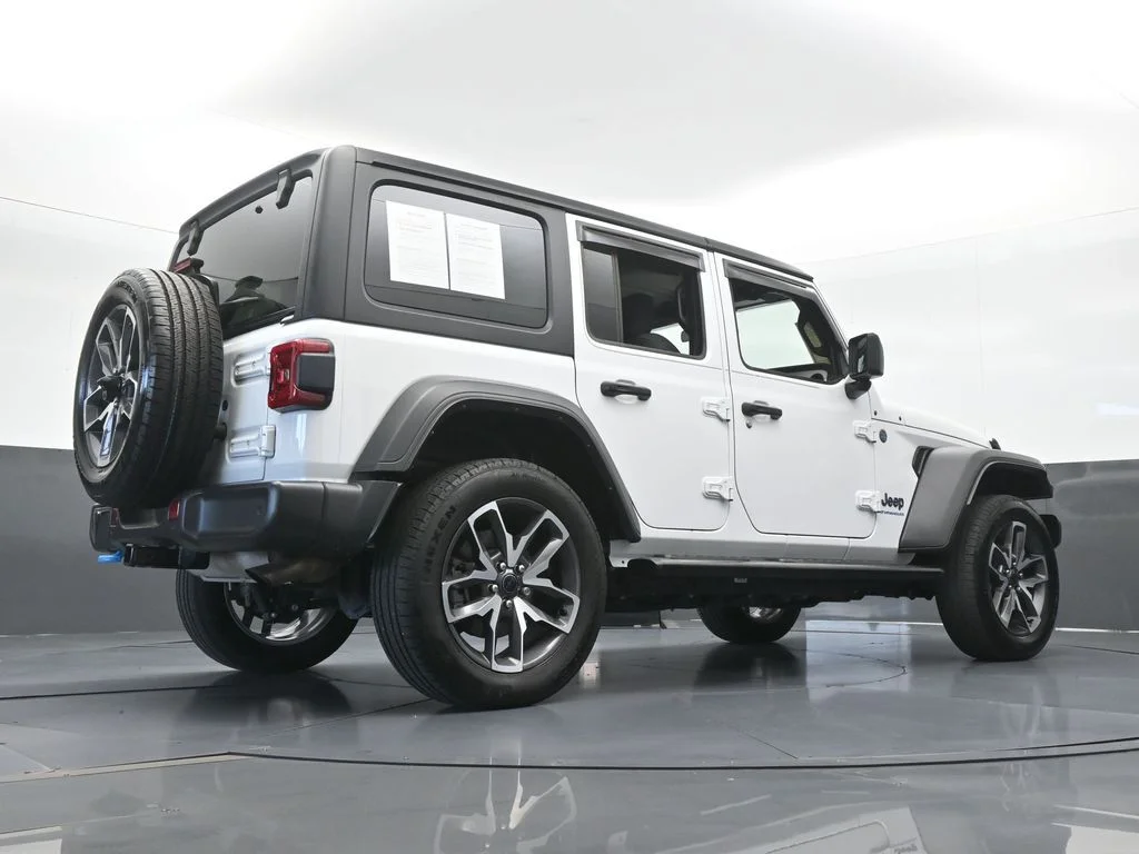 Used 2024 Bright White Clearcoat Jeep Sport S 4xe image 56