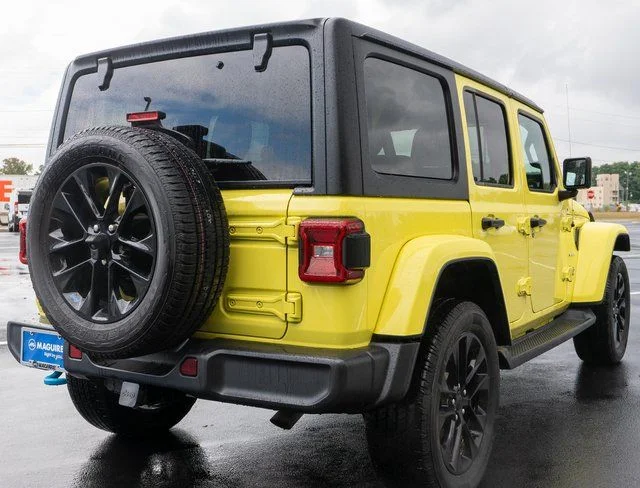 Used 2023 Yellow Jeep Sahara 4xe image 6