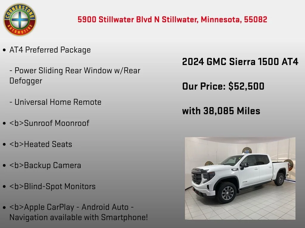 Used 2024 White GMC AT4 image 10