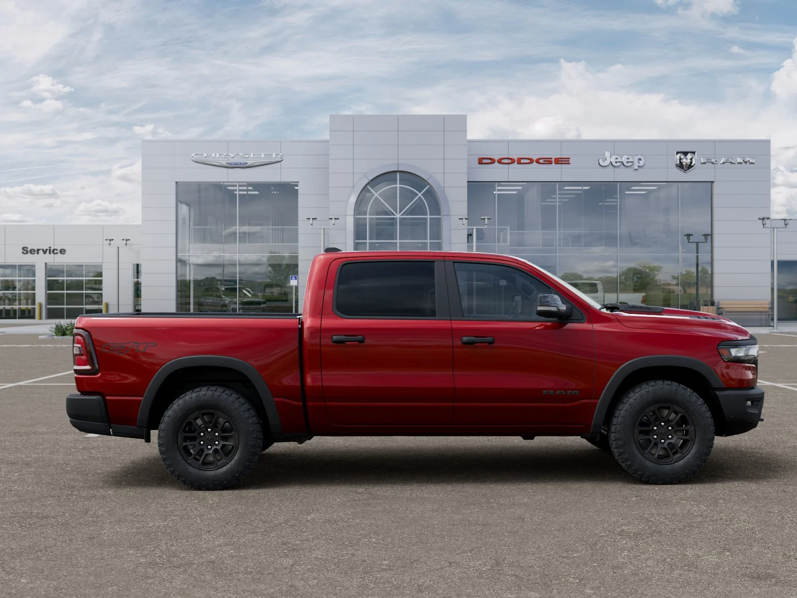 New 2026 Molten Red Pearl-Coat Exterior Paint RAM Rebel image 23