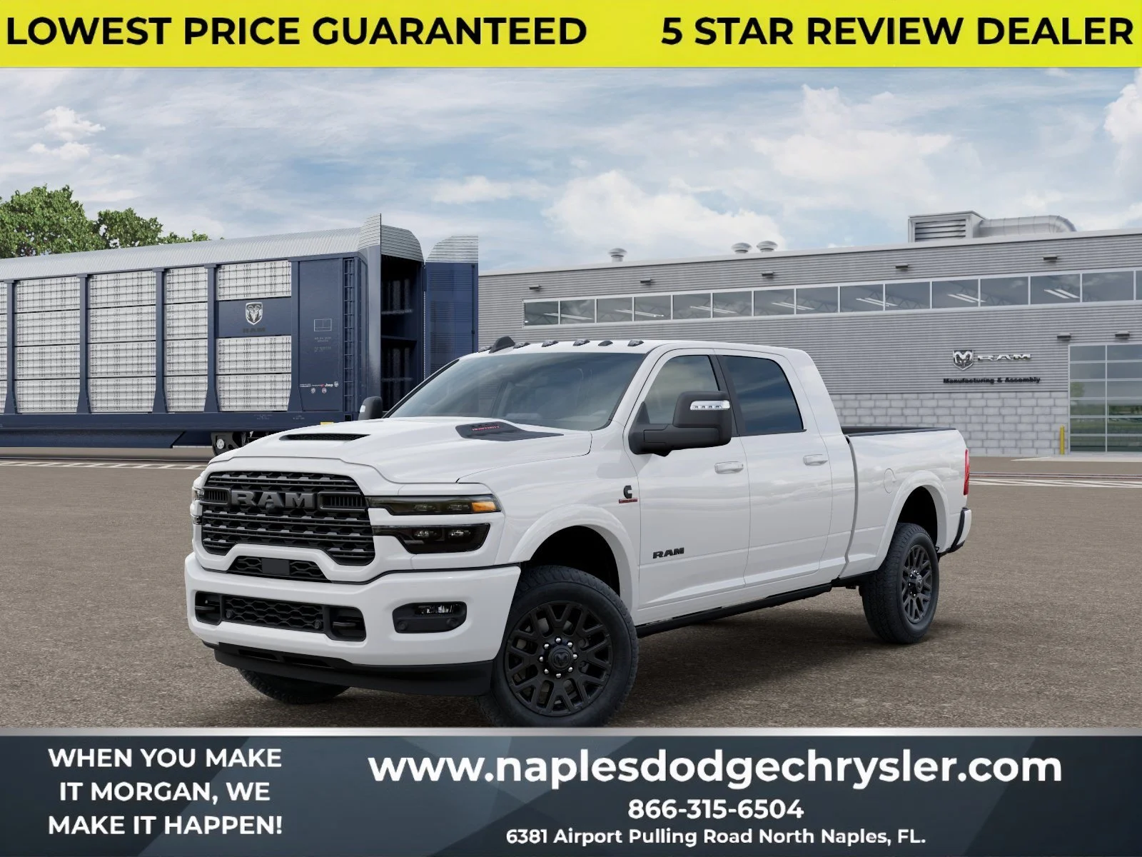 New 2026 Bright White Clear-Coat Exterior Paint RAM Limited image 1