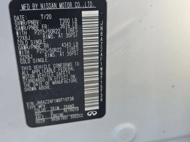Used 2021 White INFINITI Premium Select image 38
