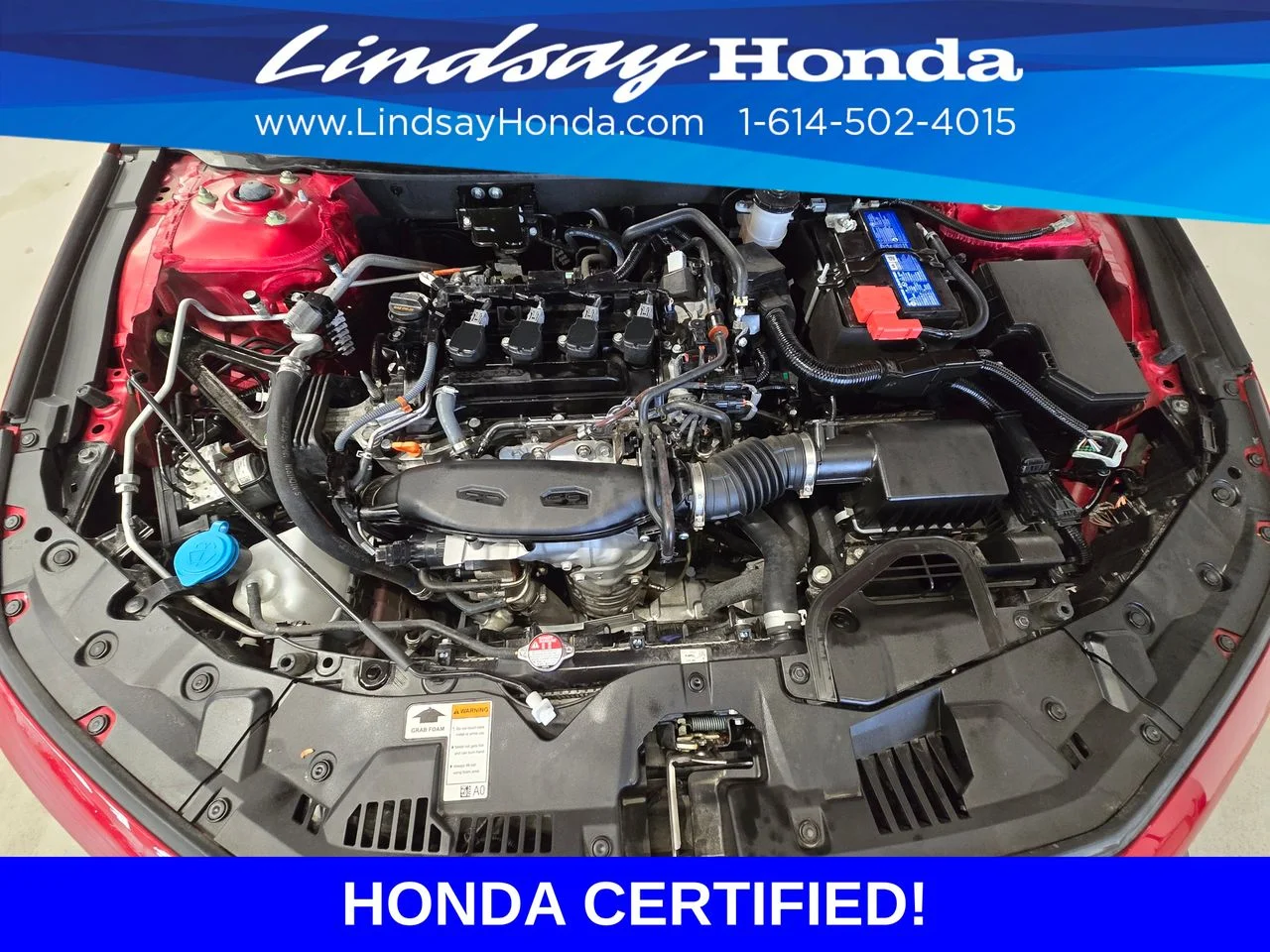 Certified Used 2024 Radiant Red Metallic Honda EX image 25