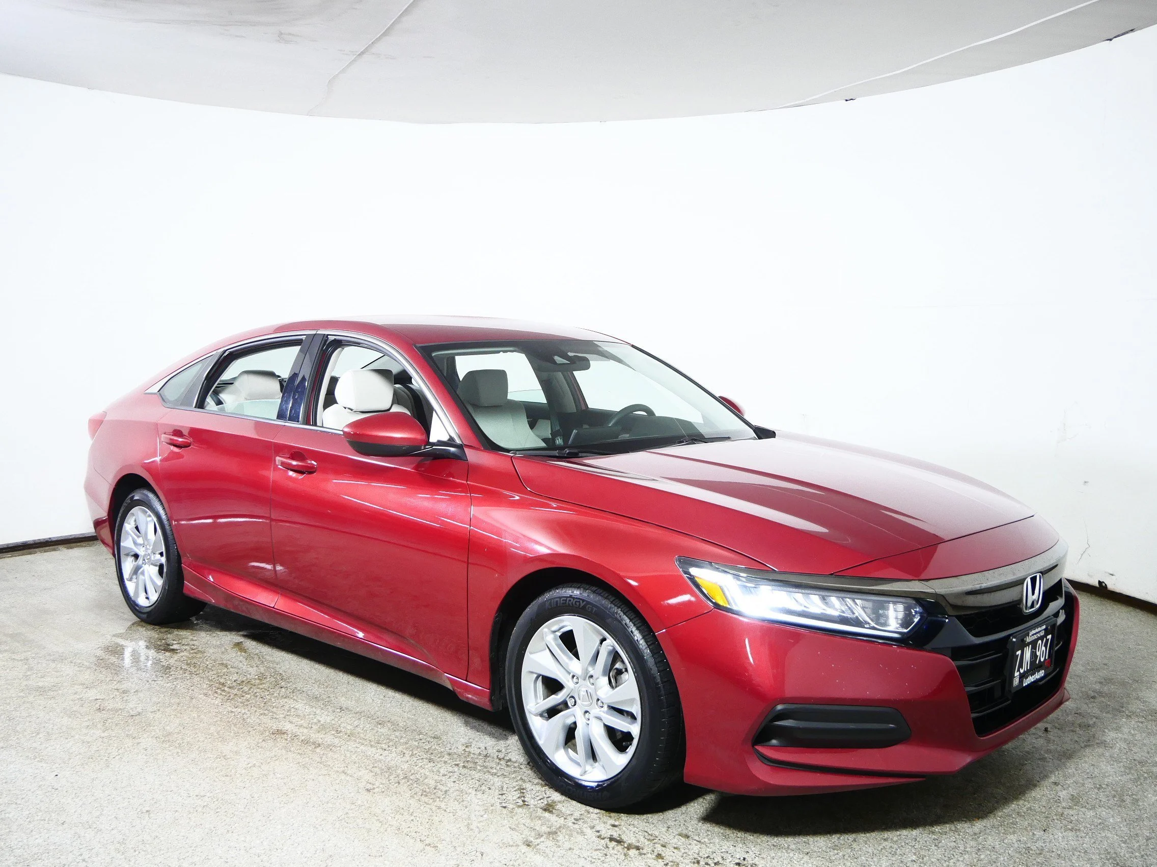 Used 2018 Radiant Red Metallic Honda LX 1.5T image 1