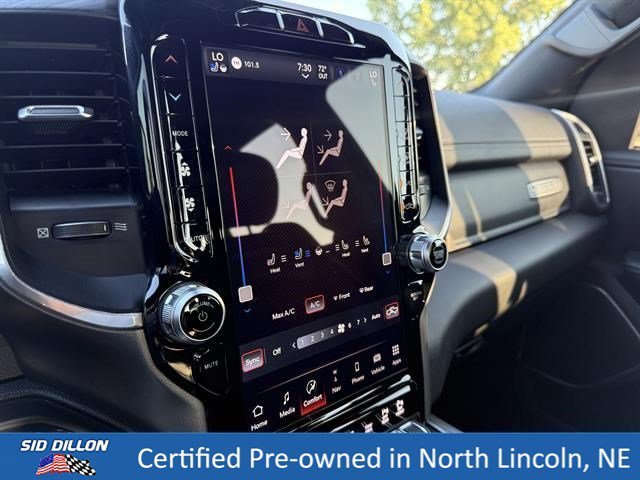 Used 2023 Diamond Black Crystal Pearlcoat Ram Laramie image 16