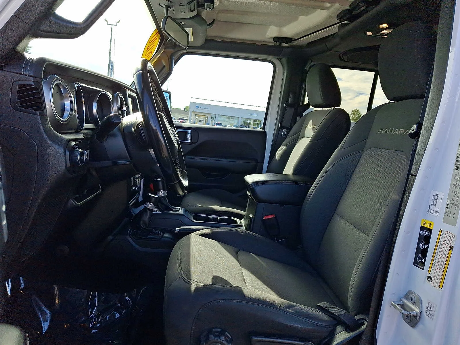 Used 2020 Bright White Clearcoat Jeep Sahara image 13