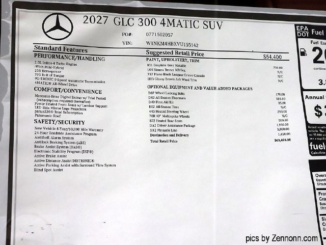 New 2027 Graphite Grey Metallic Mercedes-Benz GLC 300 image 54