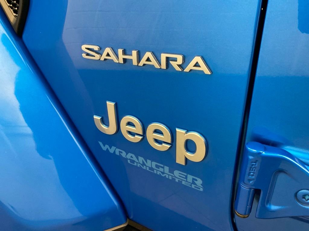 Used 2022 Blue Jeep Unlimited Sahara 4xe image 14