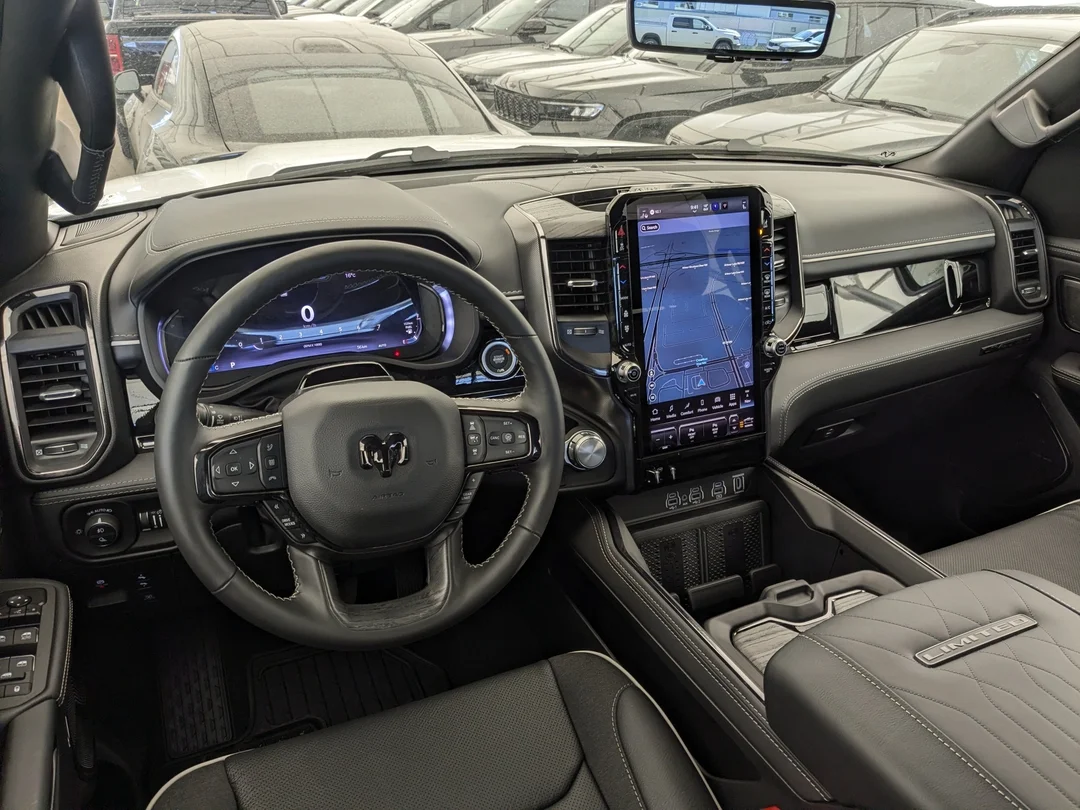 New 2026 White RAM Limited - - 5.7L HEMI V8 eTorque - 14.4 NAV Display - RamBox Cargo Sys - Surround View Cam & More! image 26