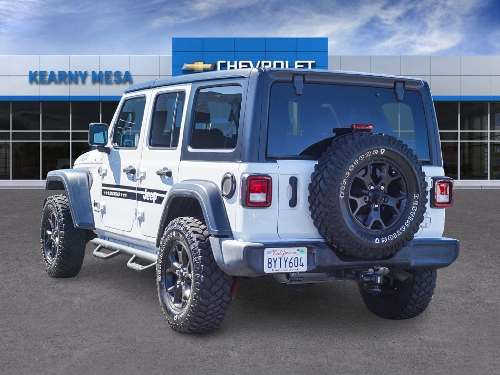 Used 2021 White Jeep Unlimited Willys image 4