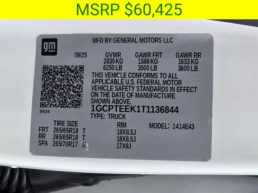 New 2026 White Chevrolet Trail Boss image 44