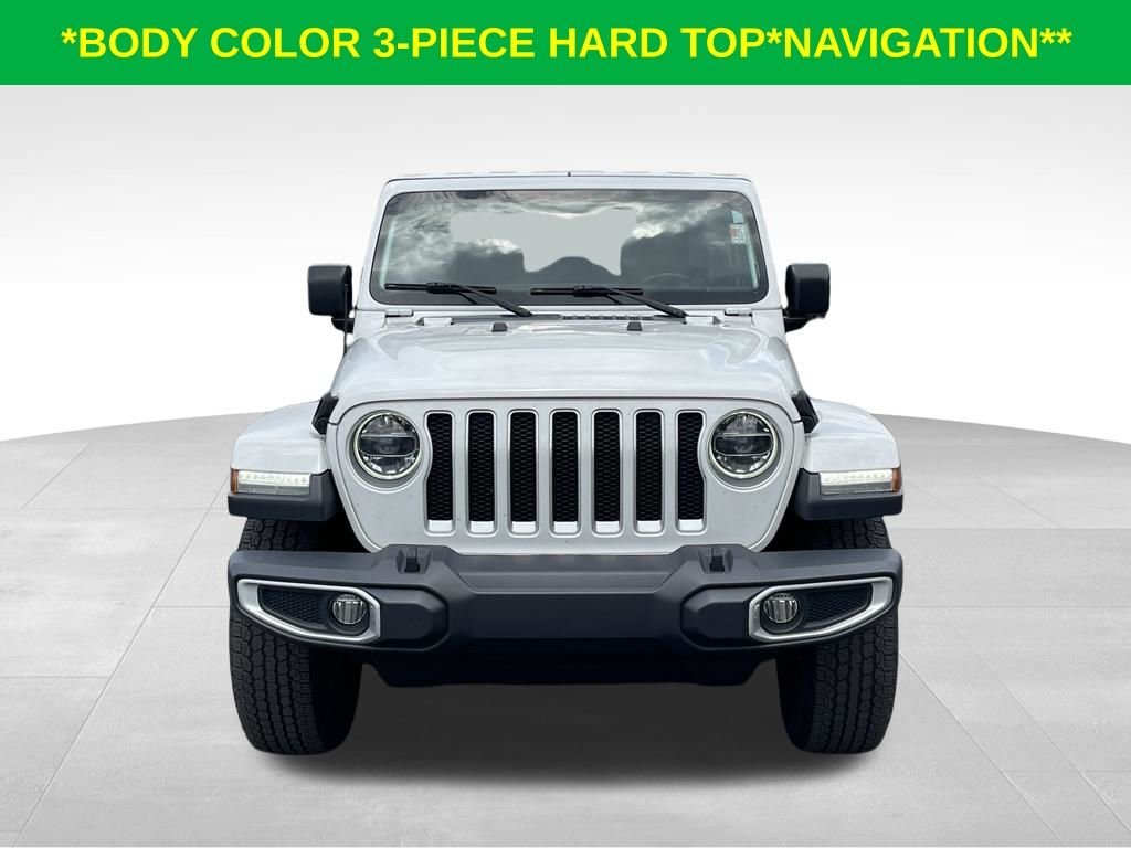 Used 2019 Bright White Clearcoat Jeep Unlimited Sahara image 2