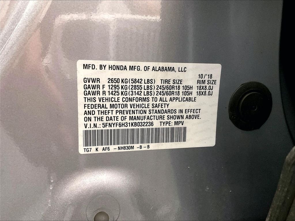 Used 2019 Silver Honda EX image 36