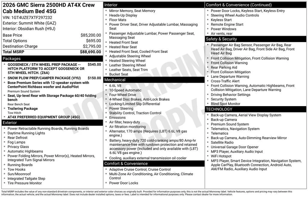 2026 GMC Sierra 2500HD AT4X - Photo 2