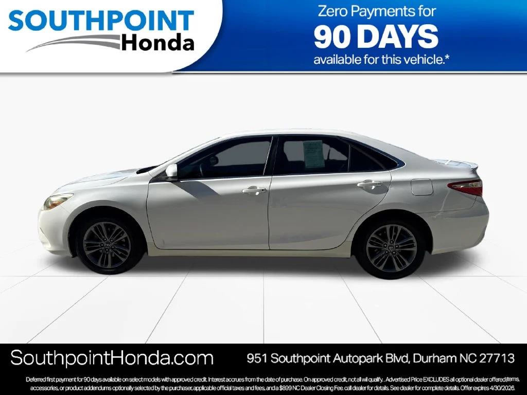 Used 2016 Super White Toyota SE image 4