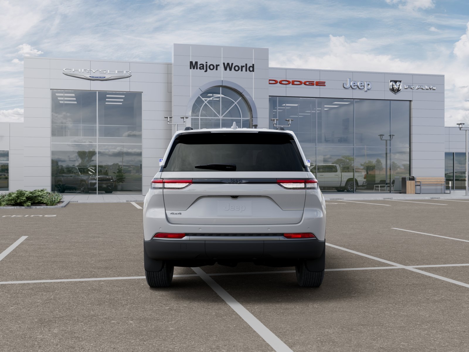 New 2026 Bright White Clear-Coat Exterior Paint Jeep Laredo image 7