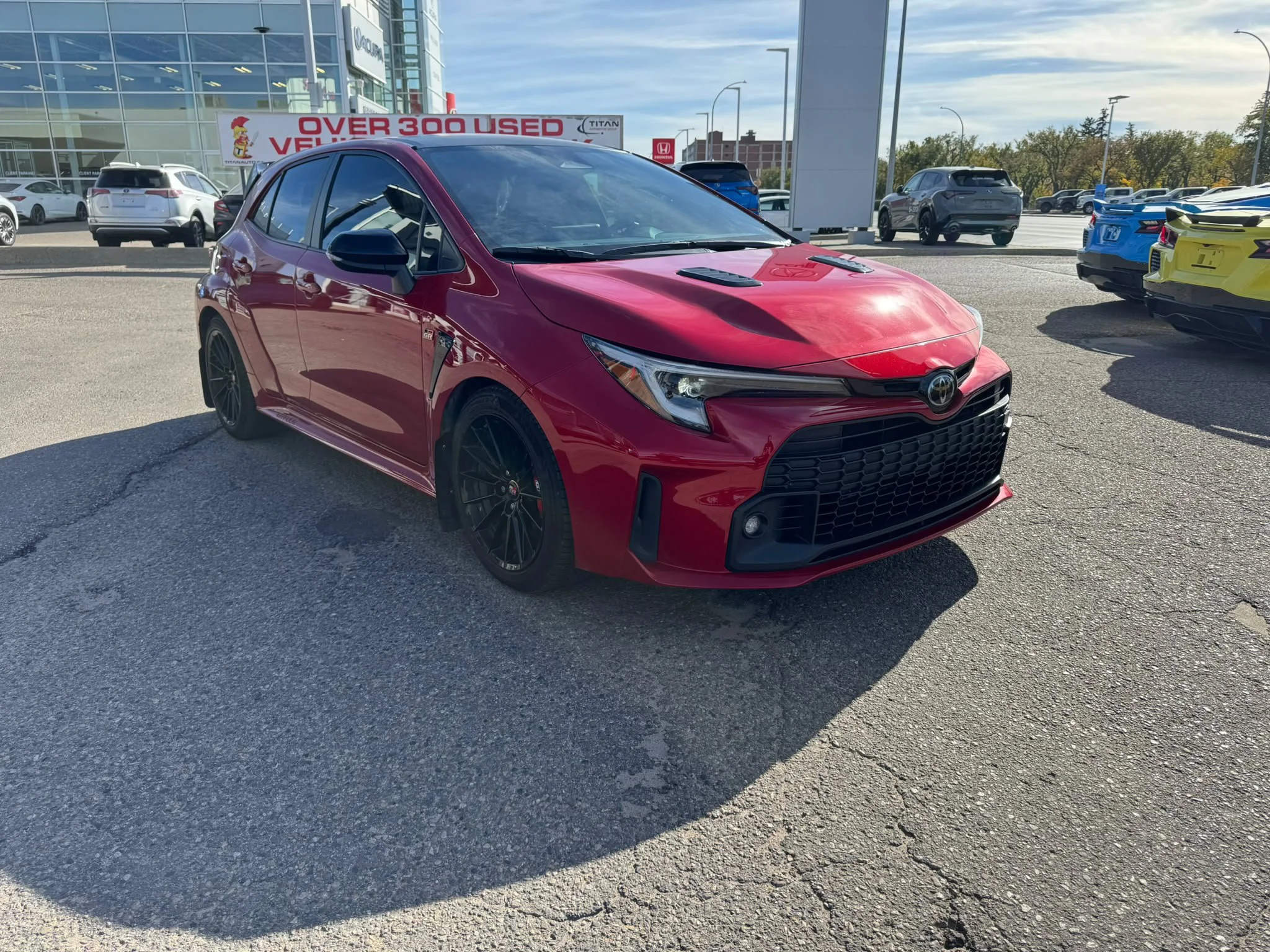 Certified Used 2023 Supersonic Red Toyota Circuit Edition AWD*300HP!! | 1 of 181 | 6spd Manual | Htd Suede Seats | Carbon Roof | Htd Wheel image 5
