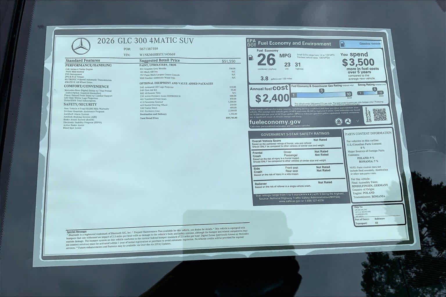 New 2026 Graphite Grey Metallic Mercedes-Benz GLC 300 image 26